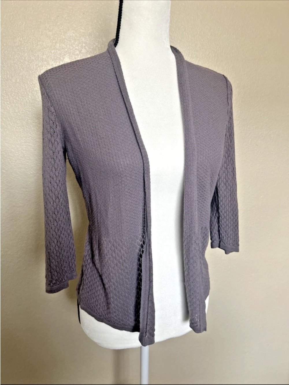 H&M Open-Front Women's Cardigan in Dusty Lavender Gray